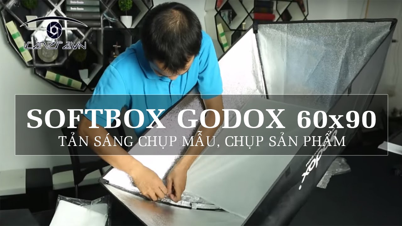 Softbox GODOX 60x90 CM tản sáng chụp mẫu, chụp sản phẩm studio