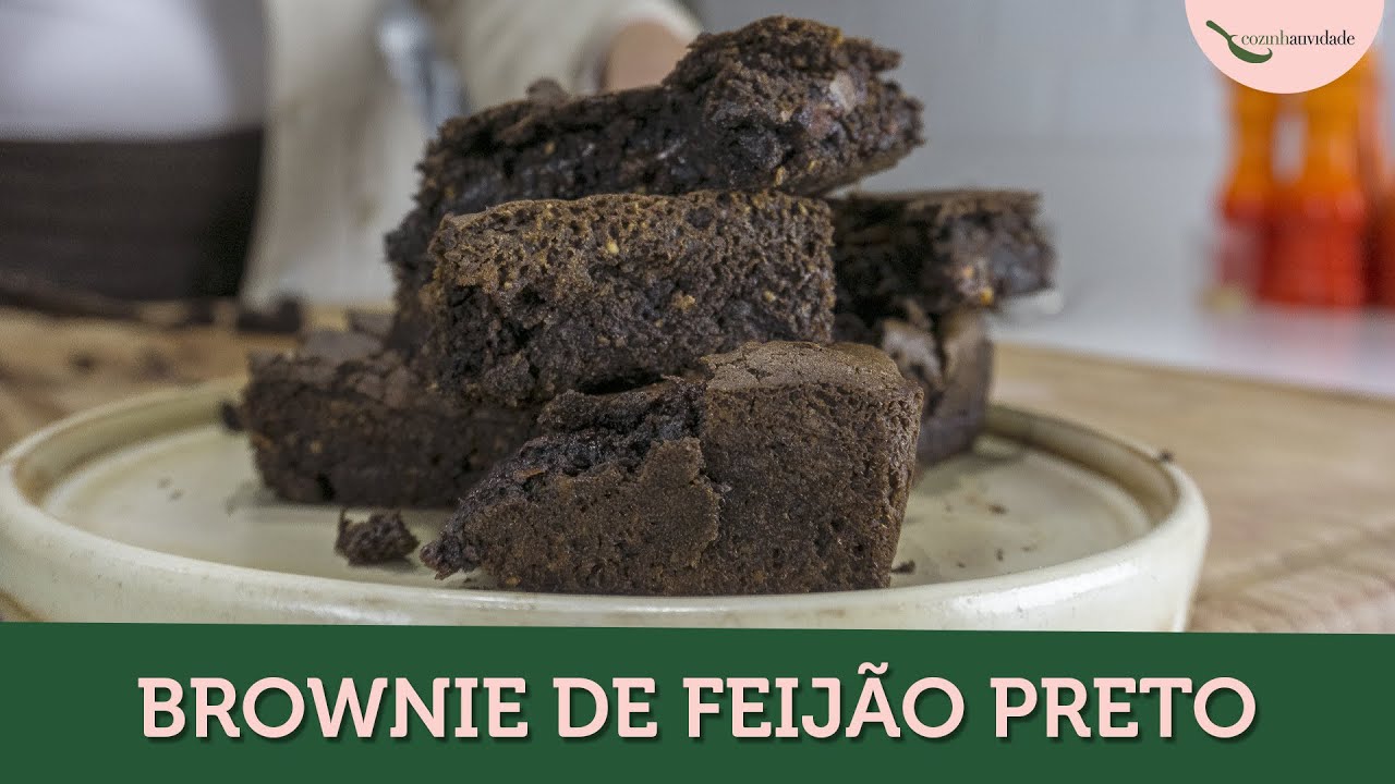 BROWNIE DE FEIJÃO PRETO | Brownie vegano sem glúten