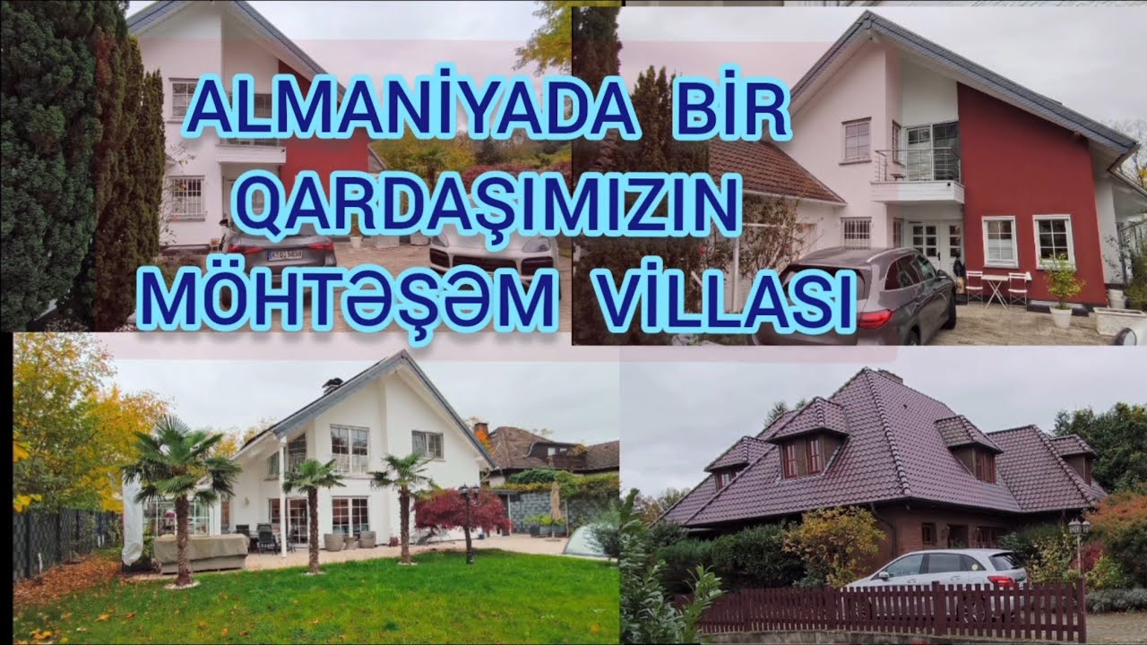 Almaniyada  bir qardaşımızın göz qamaşdıran Villası.👍