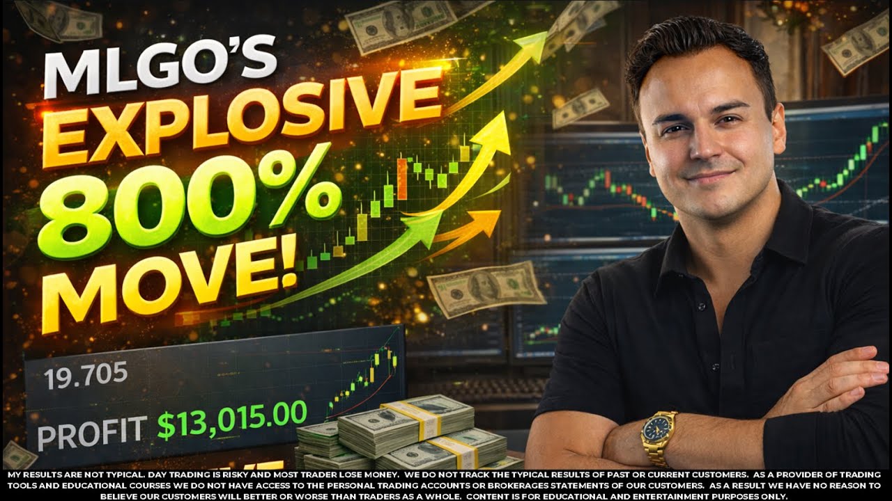 $13,000 Profit on MLGO! | Simple Day 2 Continuation Strategy