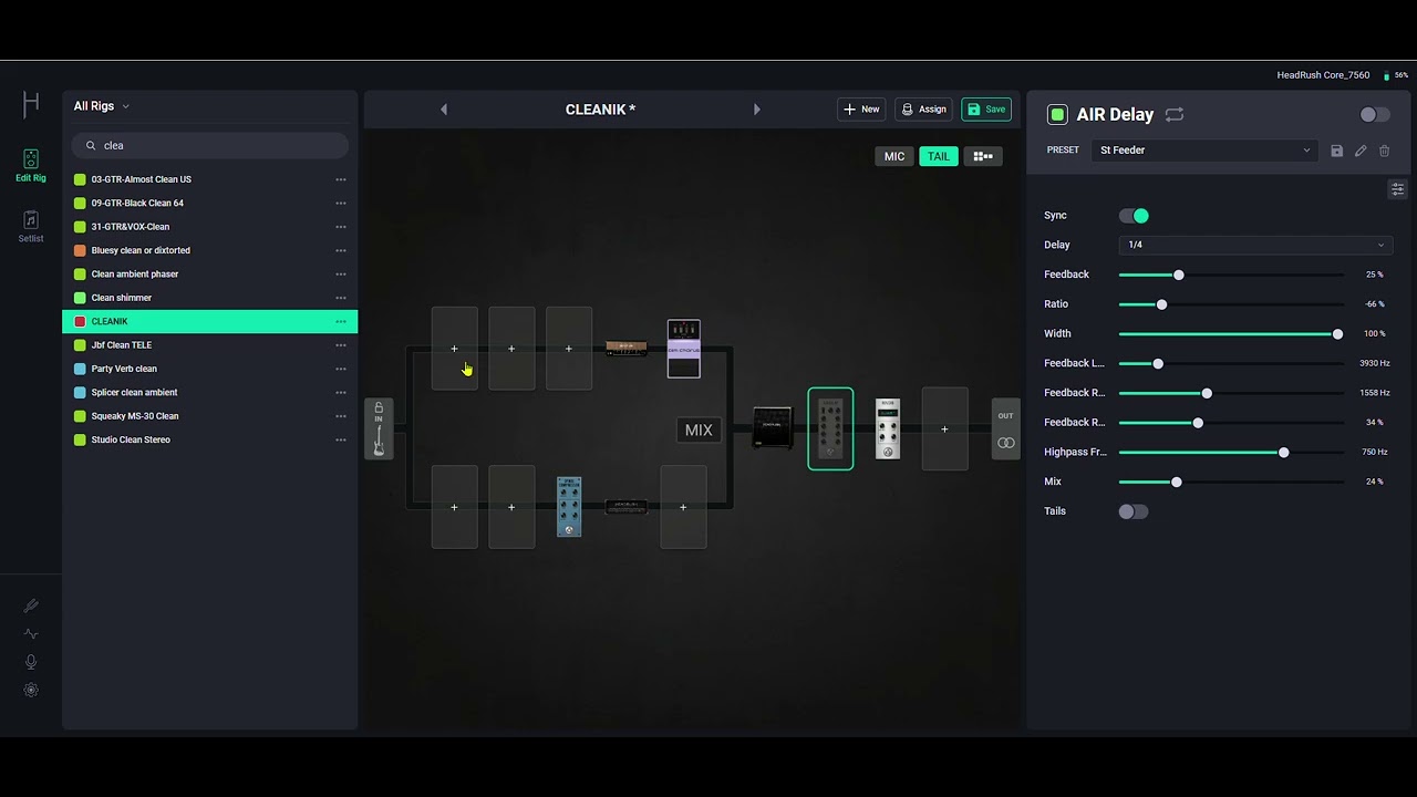 HEADRUSH CORE UPDATE 4.1. Contrôleur midi implémenter
