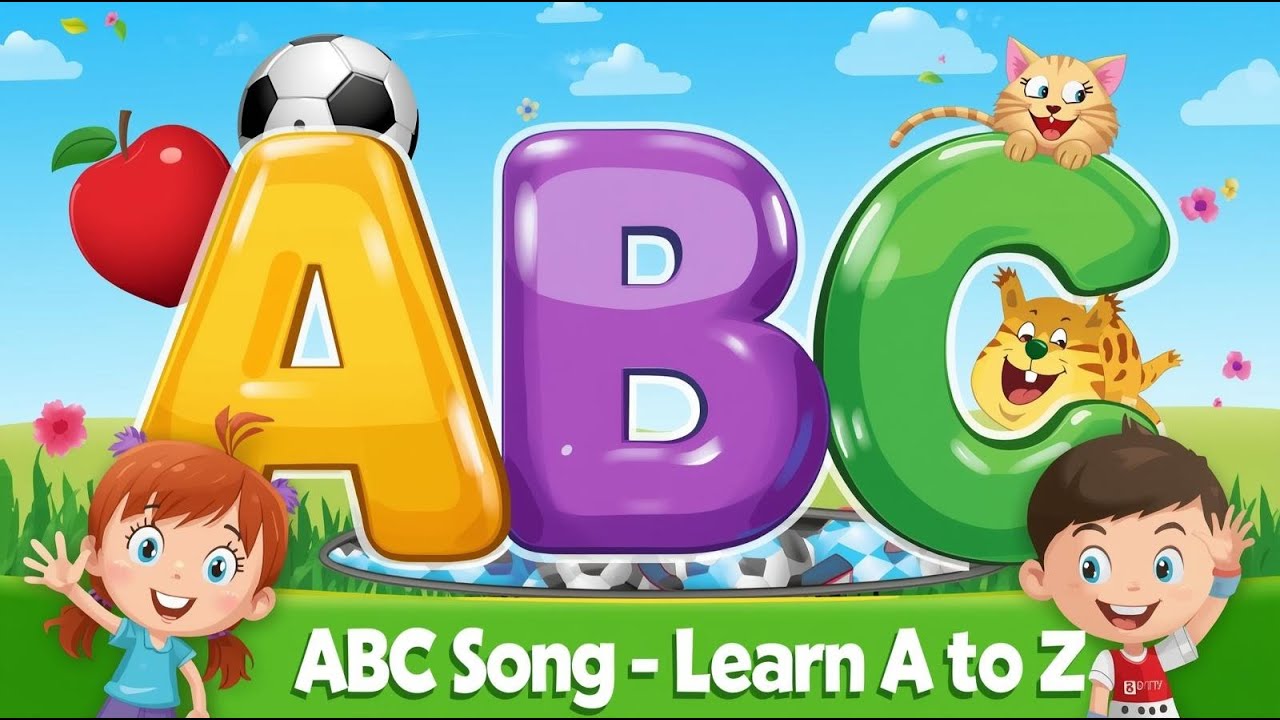 ABC Song | A to Z Alphabet Learning for Kids | Fun Cartoon Poem