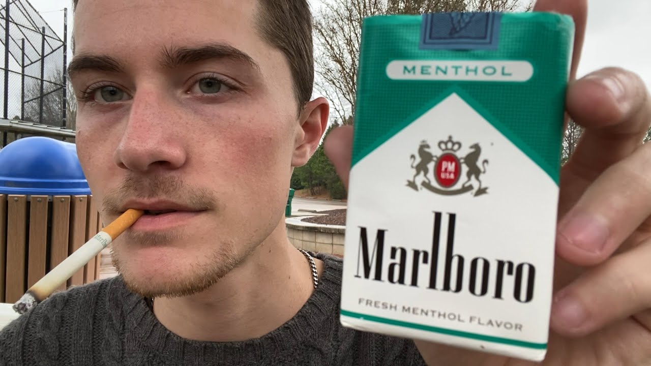Smoking a Marlboro Green Menthol Soft Pack Cigarette (Discontinued) - Review
