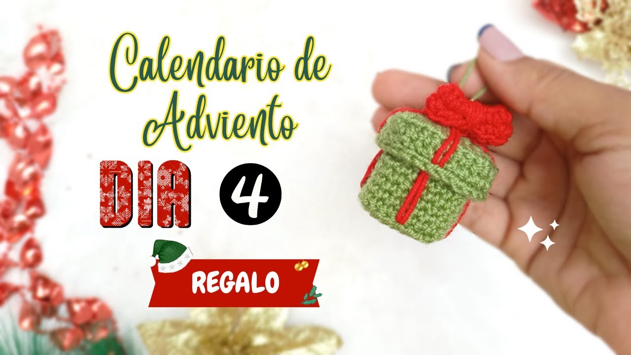 CAJA REGALO NAVIDAD🎄 DIA 4 | Calendario de Adviento🎄 - Adornos de navidad tejidos a crochet