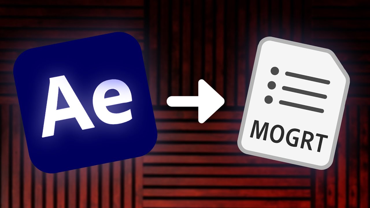 Как экспортировать MOGRT из After Effects