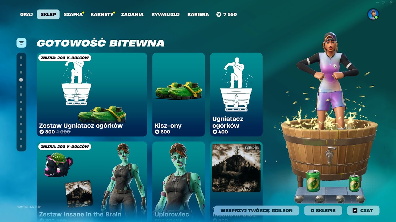 SKLEP FORTNITE 8.01.2026 *NOWA EMOTKA UGNIATACZ OG&Oacute;RK&Oacute;W, MASTER CHIEF, UPIOROWIEC, ABSTRAKT, CIEŃ*