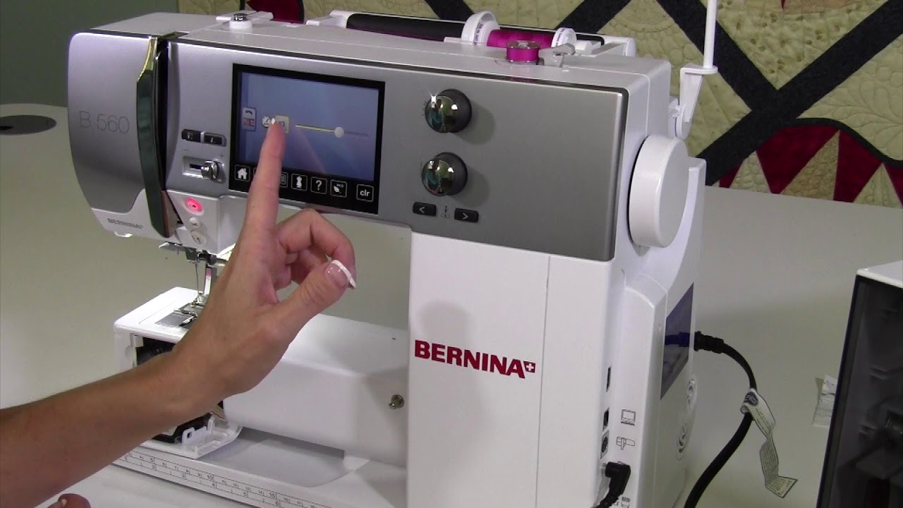 Bernina 560 4 Threading & Winding a Bobbin