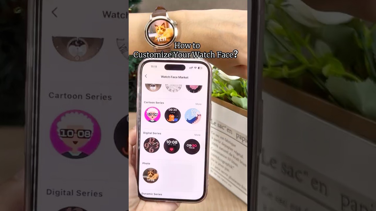 Customize Watch Face with Your Photo 💖 | FANY Luna Smartwatch Tutorial 