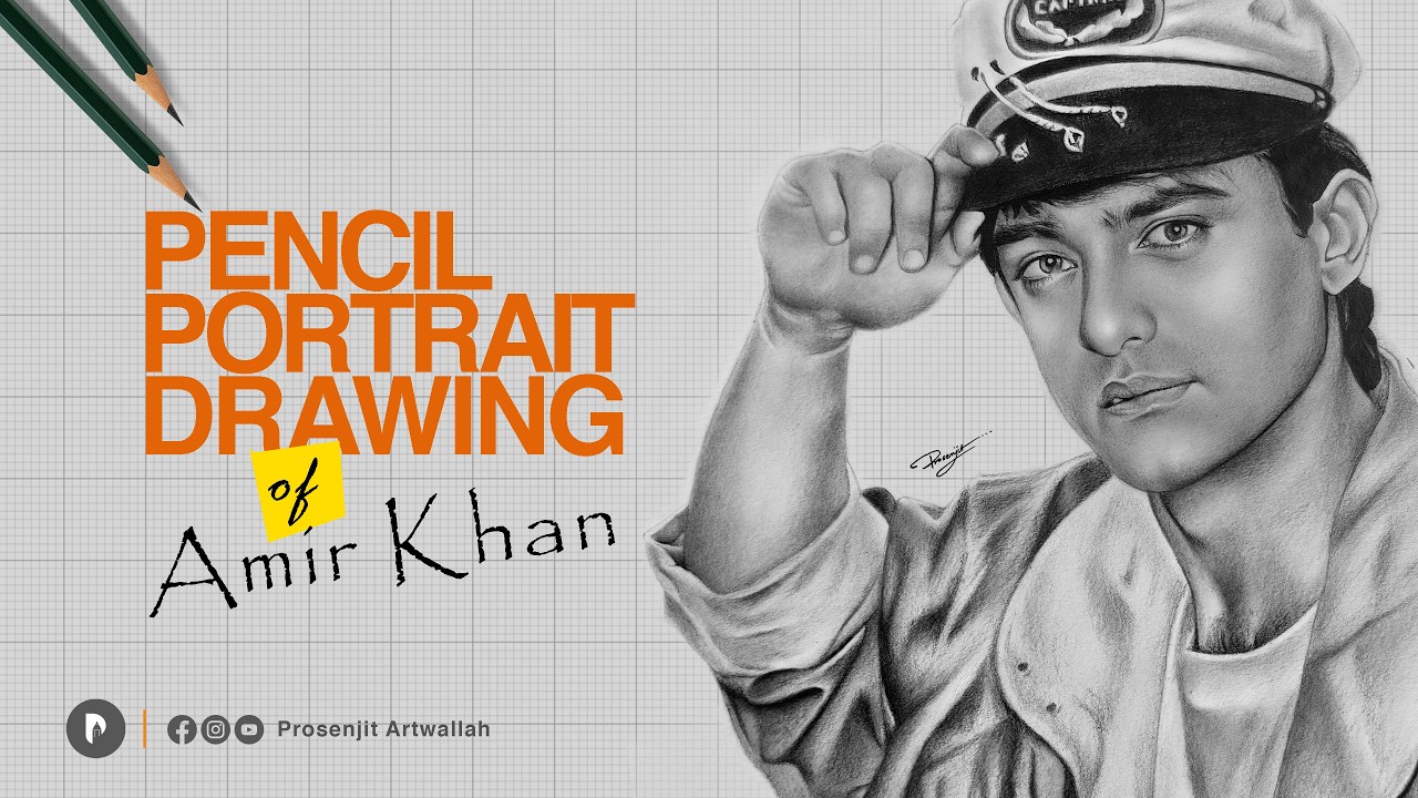 Aamir Khan Drawing | Drawing Aamir Khan | Prosenjit Artwallah
