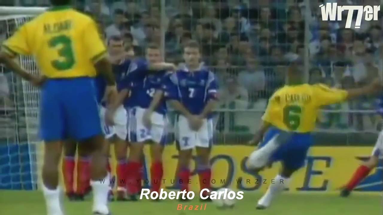 Top 10 Perfect Curved Free Kicks In Football # Ghoulam #