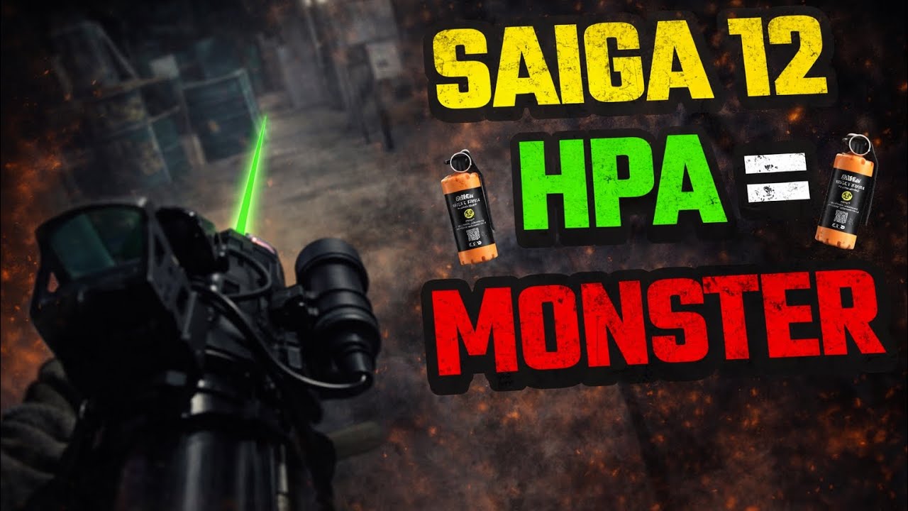 I HPA Converted My SAIGA 12 SBS (ITS TERRIFYING!!) Simple Airsoft Gameplay