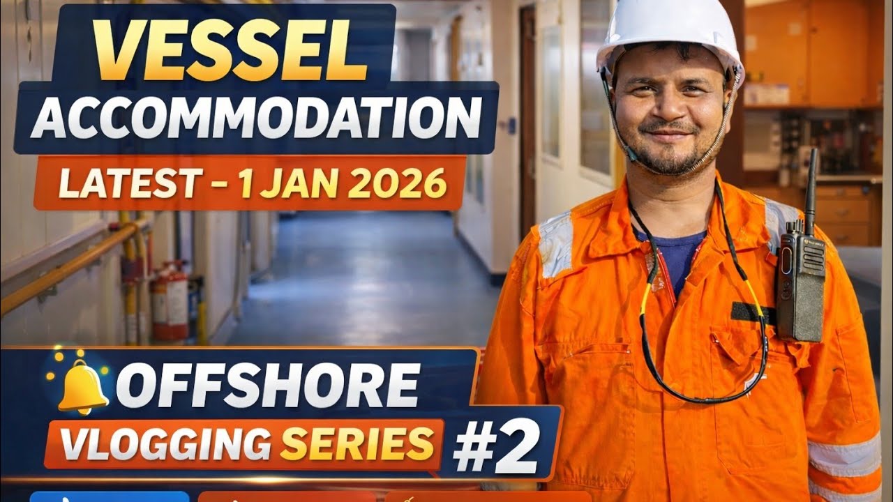 Offshore Vessel Accommodation Tour | 1 Jan 2026 | Offshore Vlogging Series #2