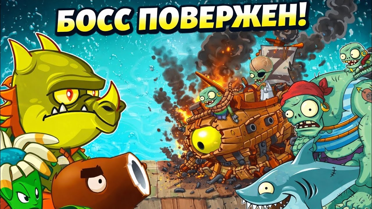 Бос повержен в игре pvz2 подпишись и поставь лайк 