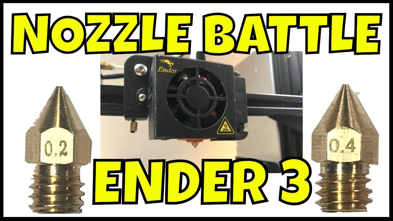 Creality Ender 3 — 3D-печать мелких деталей с помощью сопла меньшего размера