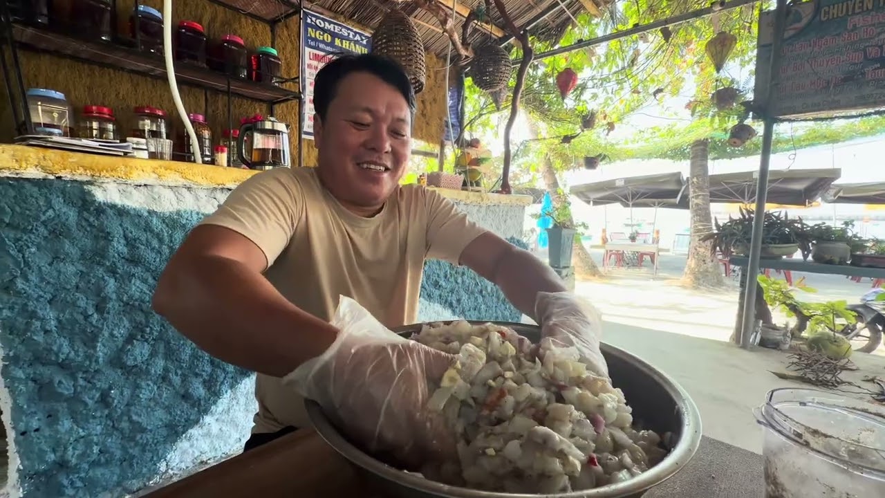 Chả Mực Nang ở Bãi Hương Cù Lao Chàm Hội An Đà Nẵng