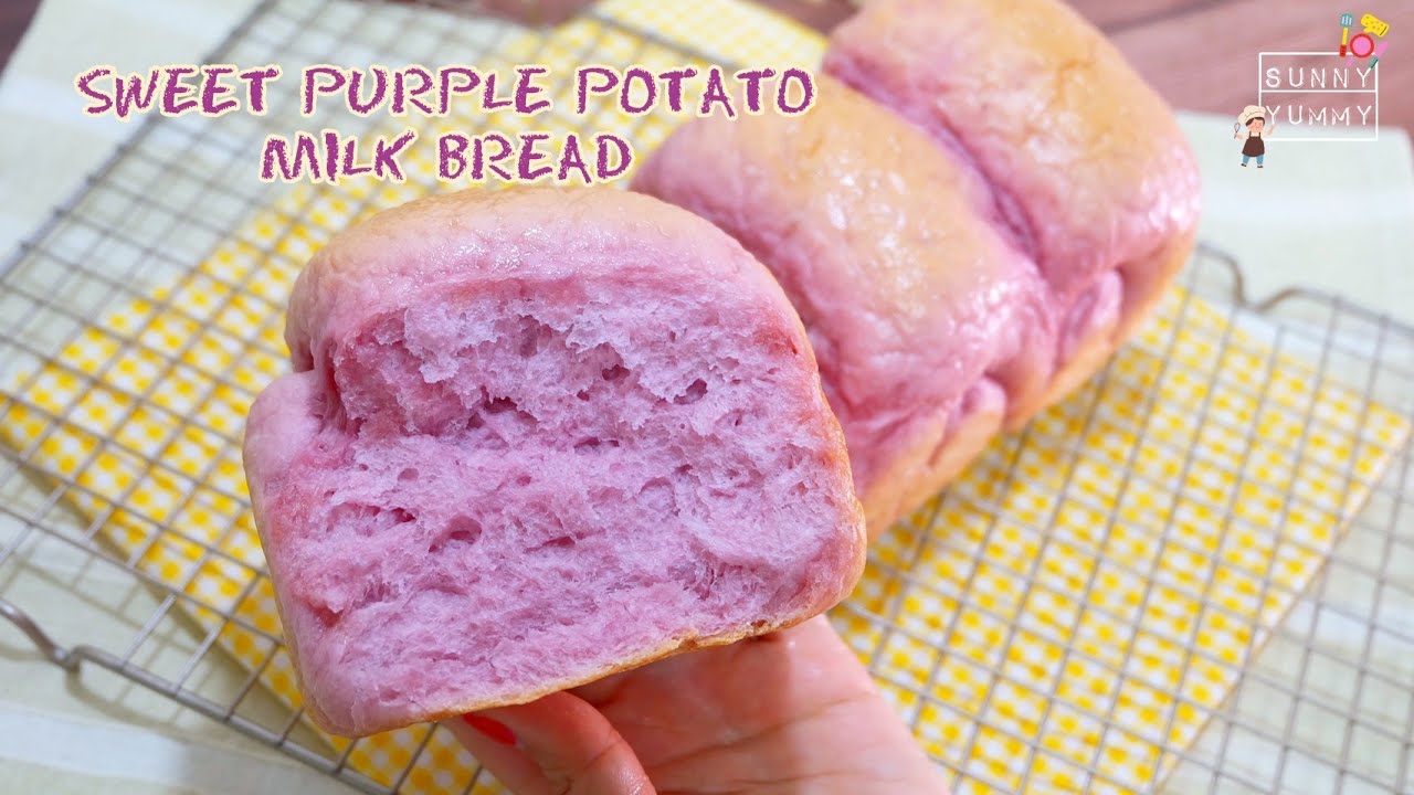 UBE MILK BREAD | FLUFFY & MOIST | SWEET PURPLE POTATO | SUNNY YUMMY EP.16