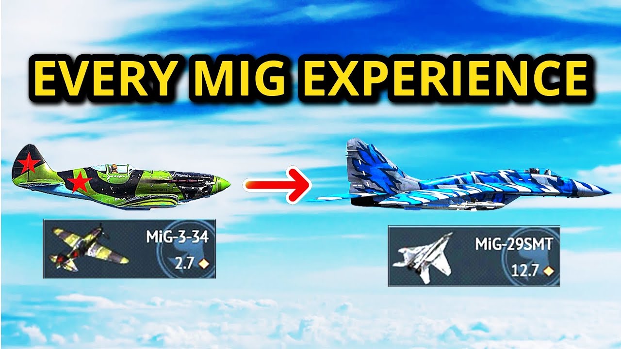 1 KILL WITH EVERY MIG EXPERIENCE (from Low tier to Top tier)
