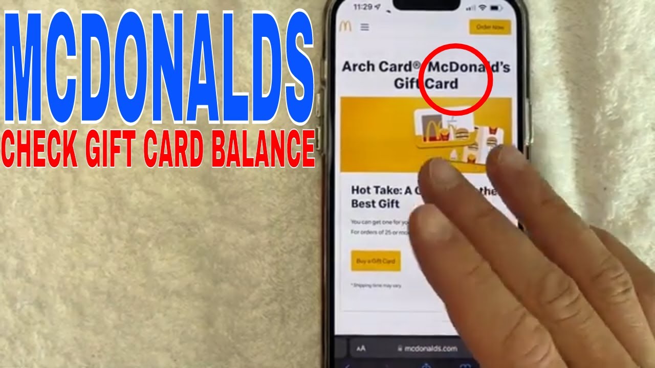 ✅ Как проверить баланс подарочной карты McDonald's Arch 🔴