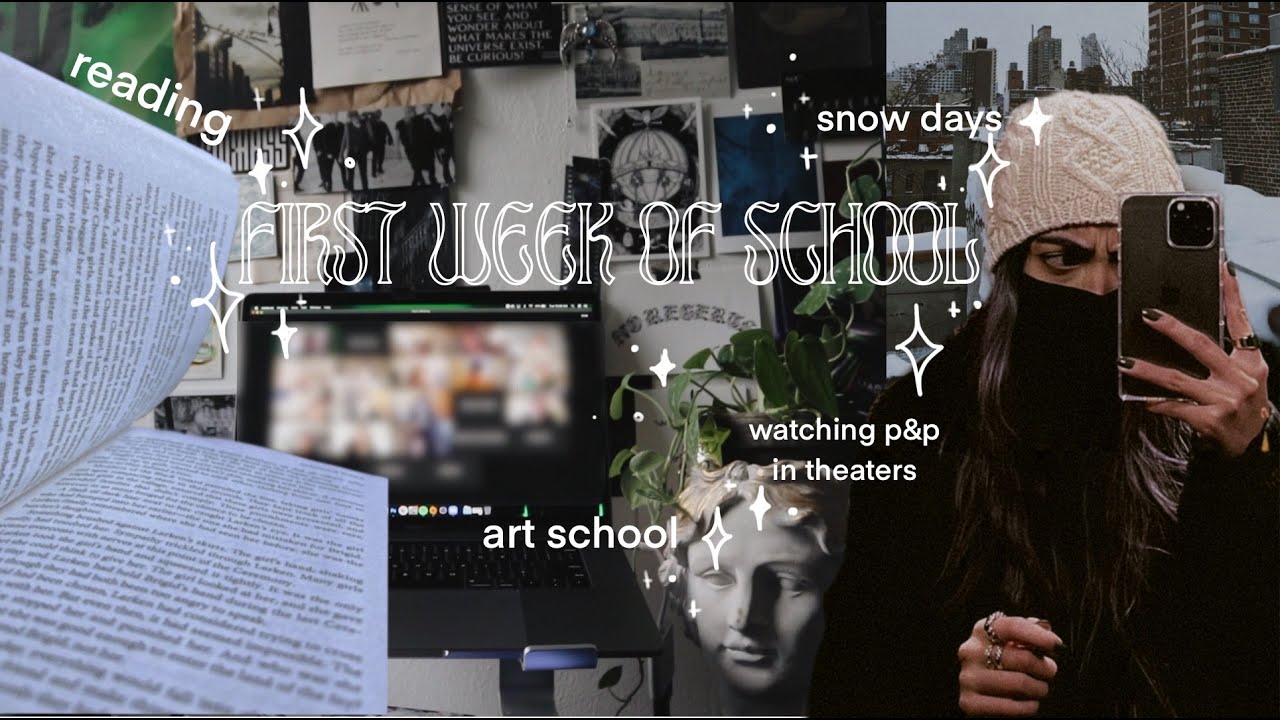 school, snow, reading .vlog004.