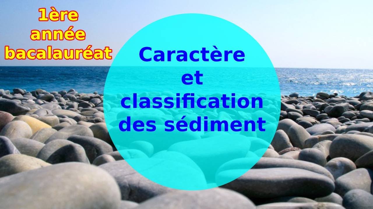 1 bac paléogéographie Caractère et classification d'un sédiment