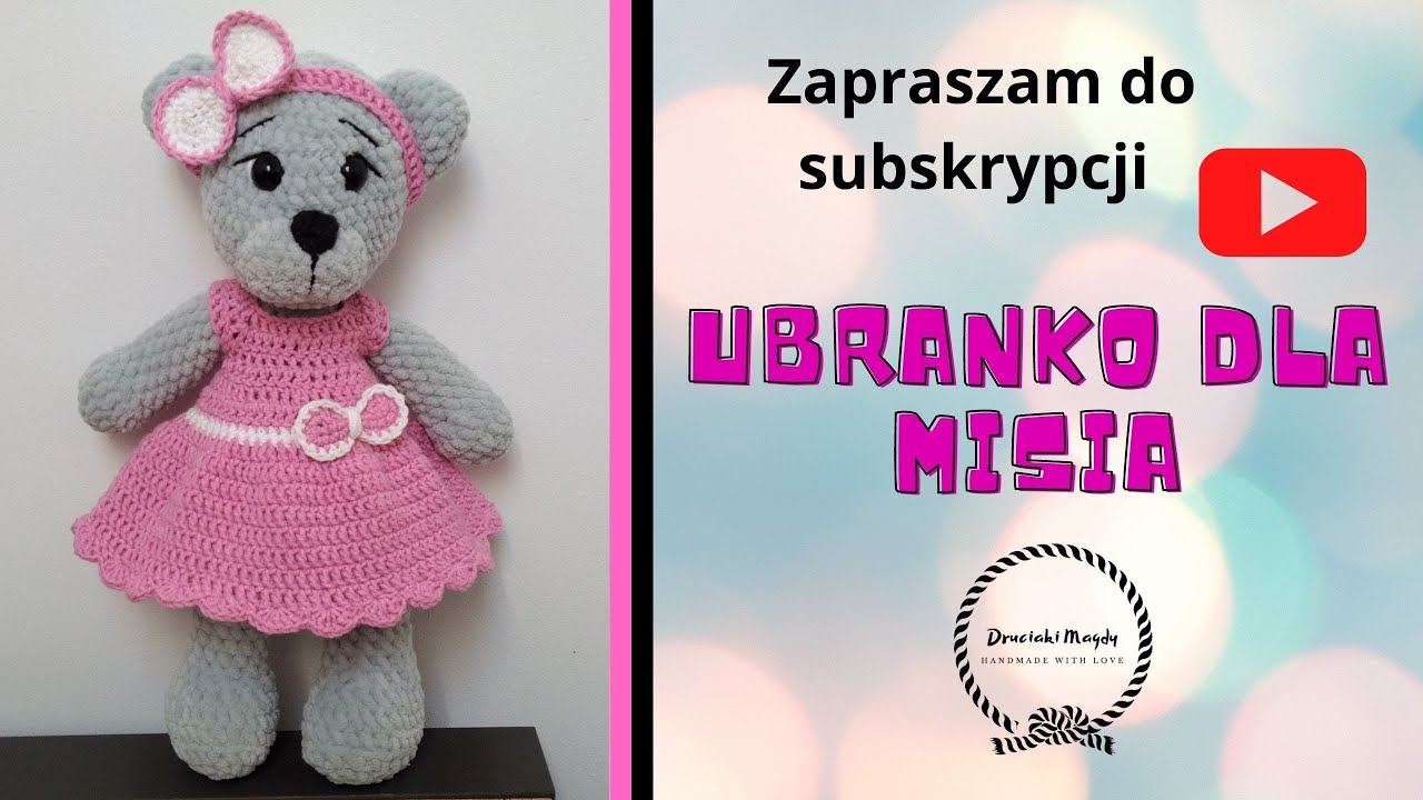 Ubranko dla misia na szydełku - Crochet teddy bear clothes