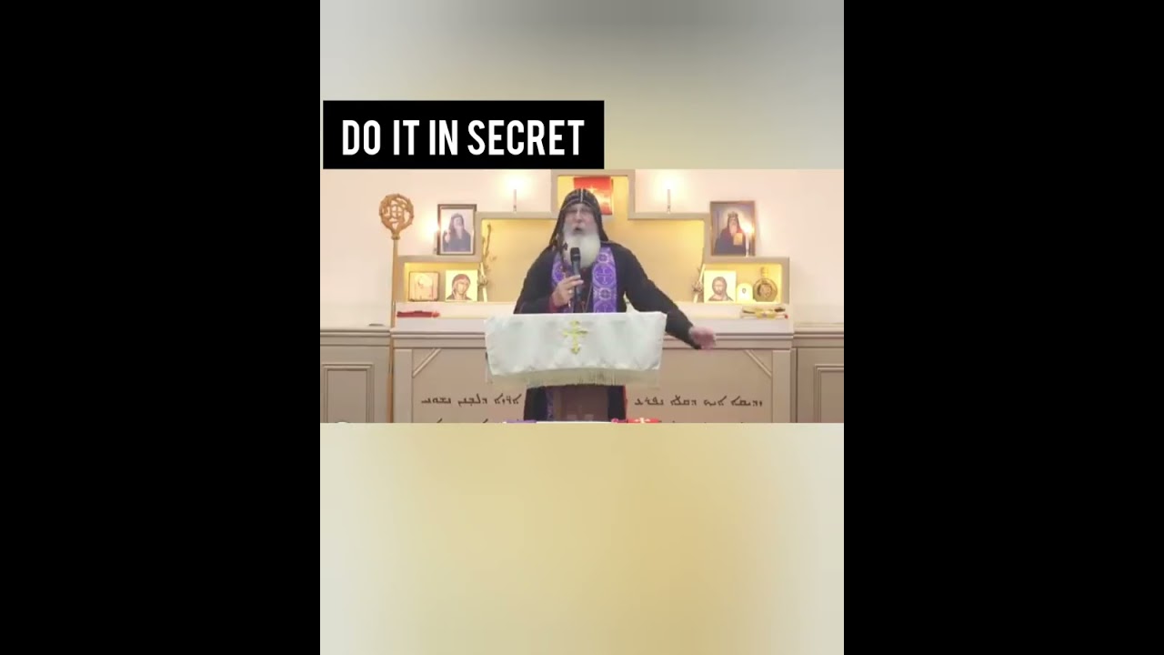 Do it in secret