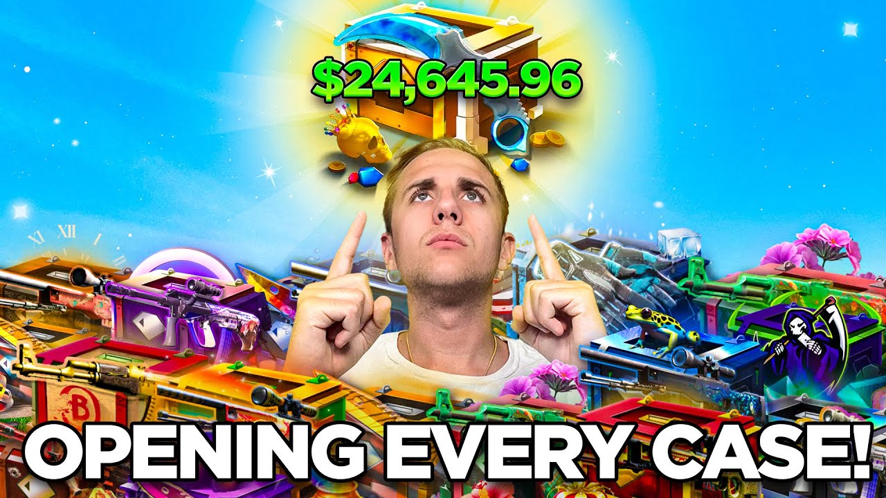 OPENING EVERY CASE ON CSGOGEM! *MASSIVE CASHOUT!!!*