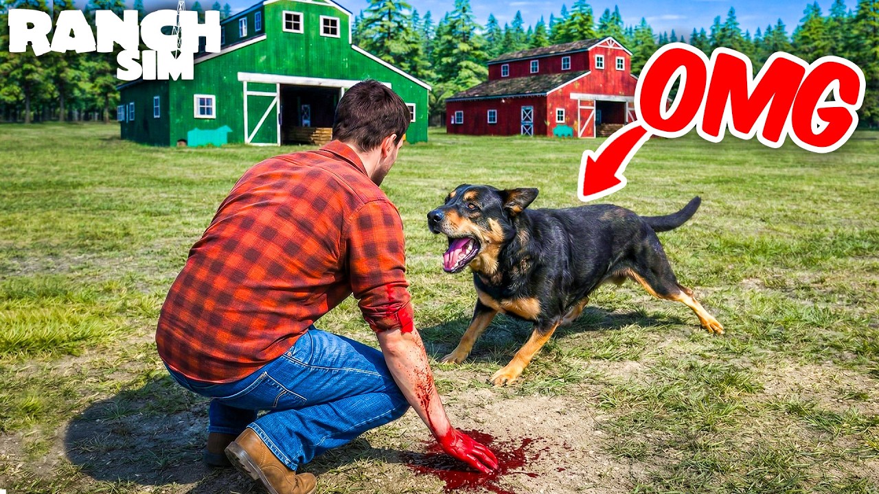 My Dog ATTACKED Me in Ranch Simulator! 🐶😱