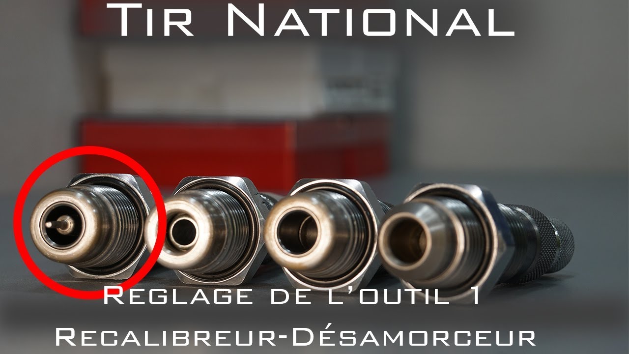 R&eacute;glage de l'outil 1 D&eacute;samorceur - Recalibreur LEE