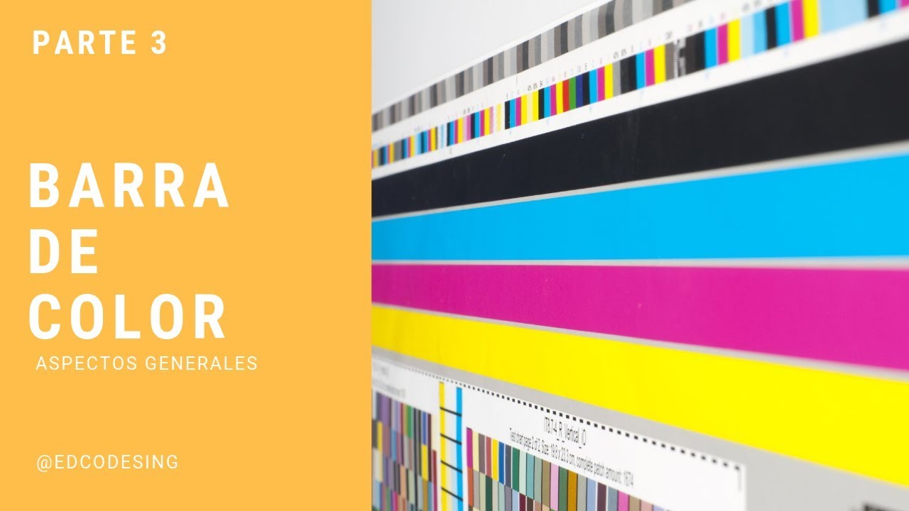 PARTE 3 Curso de PrePrensa offset diseñadores gráficos BARRA DE COLOR