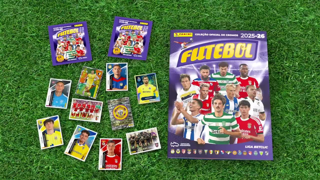 FUTEBOL 2025/26 LIGA BETCLIC - cole&ccedil;&atilde;o oficial de cromos da Panini