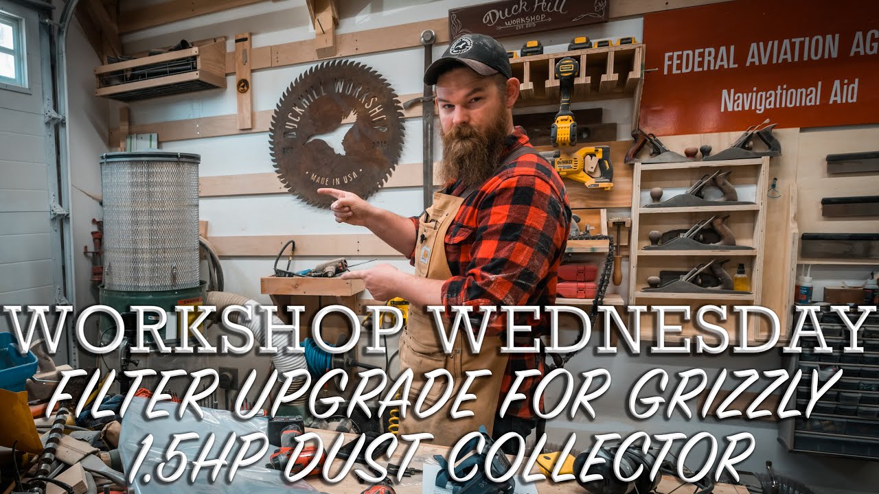 Workshop Wednesday: Filter Upgrade for Grizzly 1.5hp Dust Collector