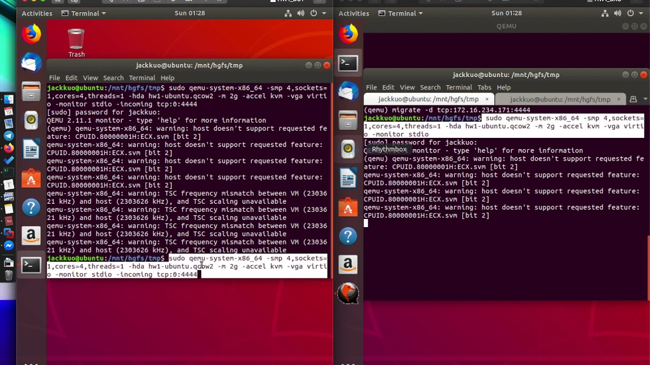 KVM QEMU Live Migration