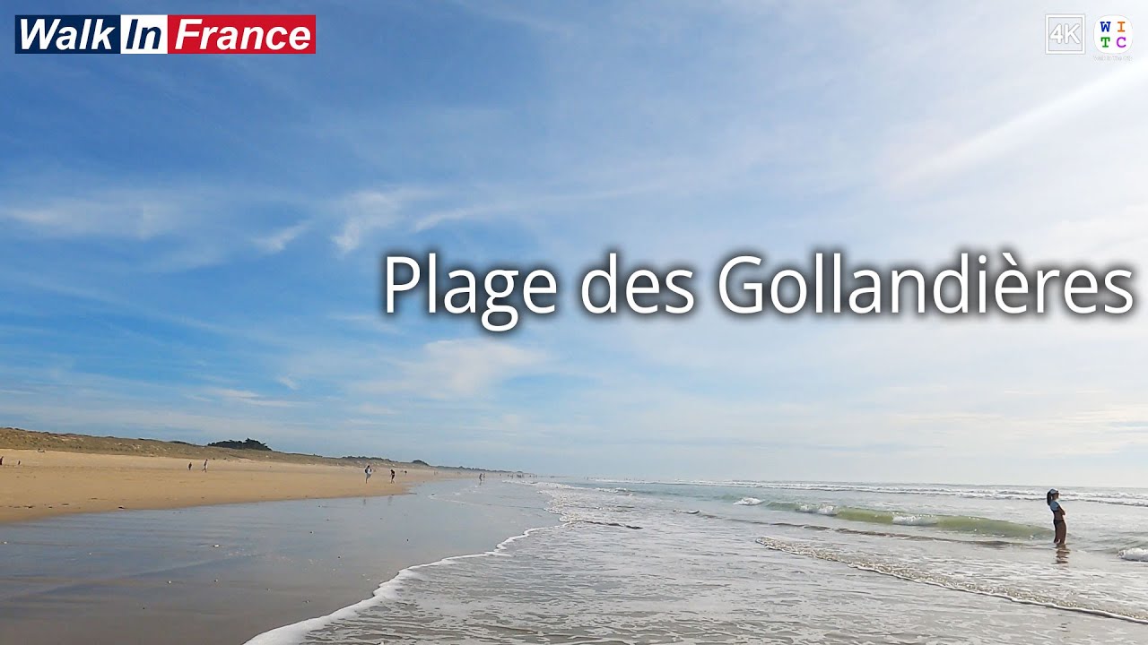 Plage des Gollandières (4K) | France Walking Tour | Île de Ré
