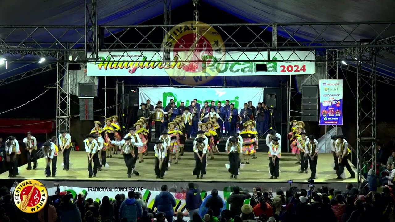 Cruz de Mayo Asca Pucara en el concurso de Huaylarsh Pucara 2024 y Orq. Expresion Peru