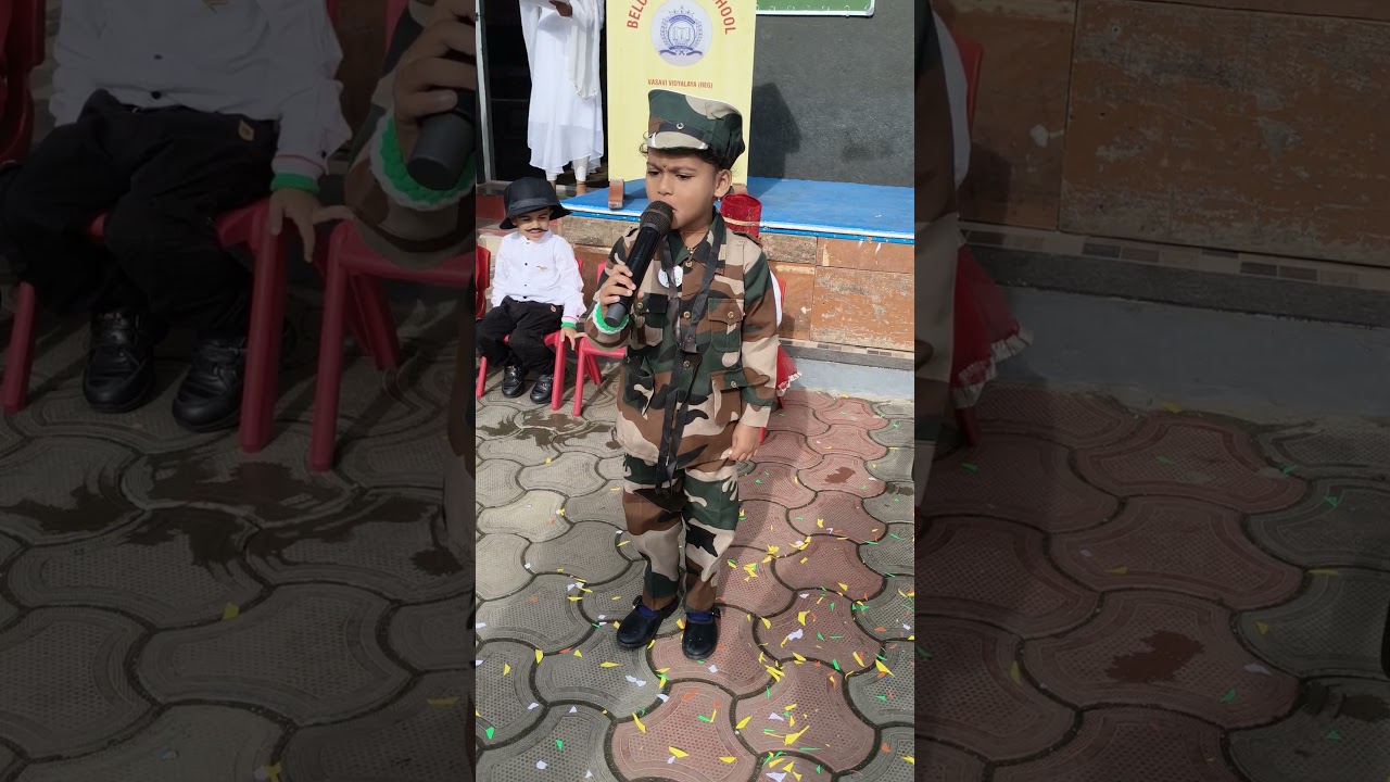 Soldier speech for kids fancy dress competition