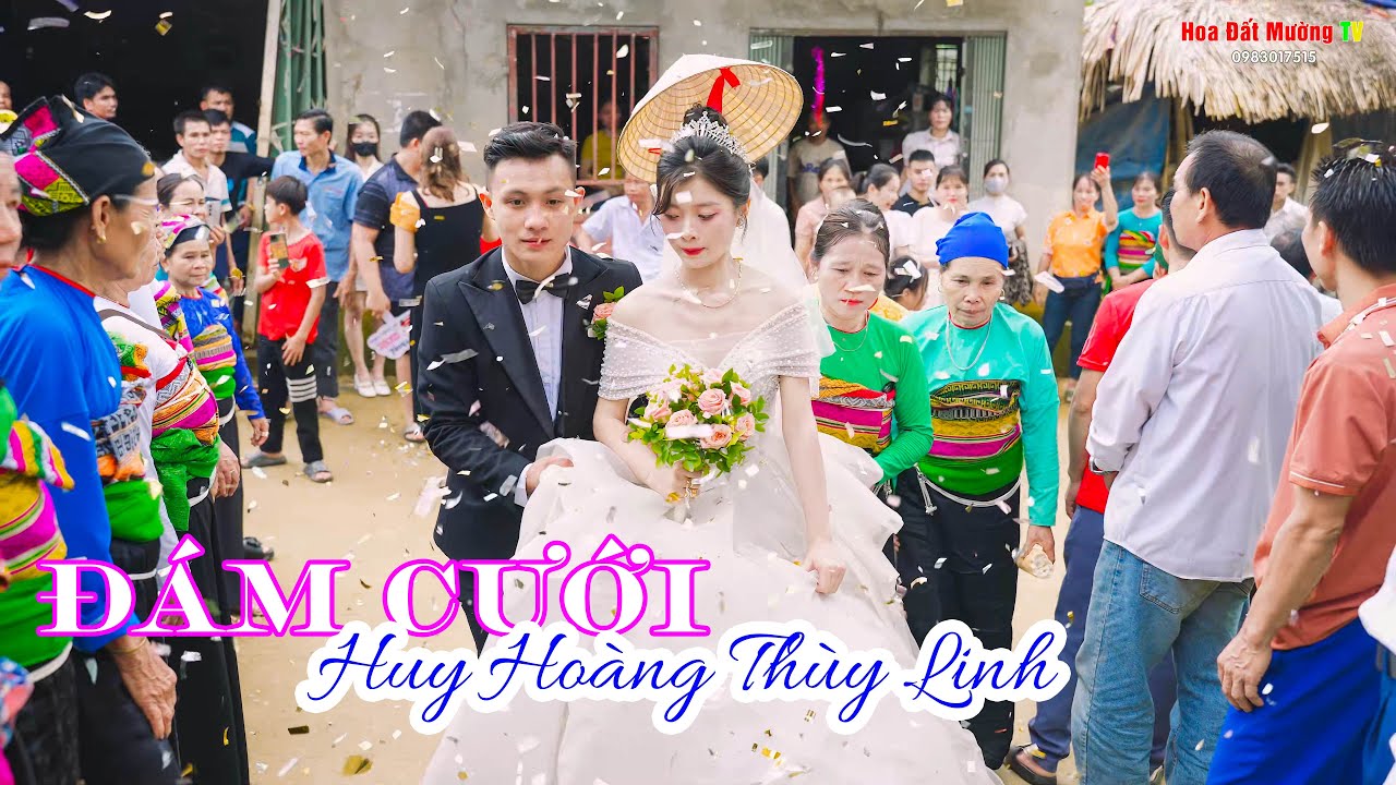 ĐÁM CƯỚI DÂN TỘC THÁI HUY HOÀNG THÙY LINH | ĐÁM CƯỚI CHÚ RỂ CÔNG AN VÀ CÔ GIÁO DÂN TÔC THÁI  VĂN NHO