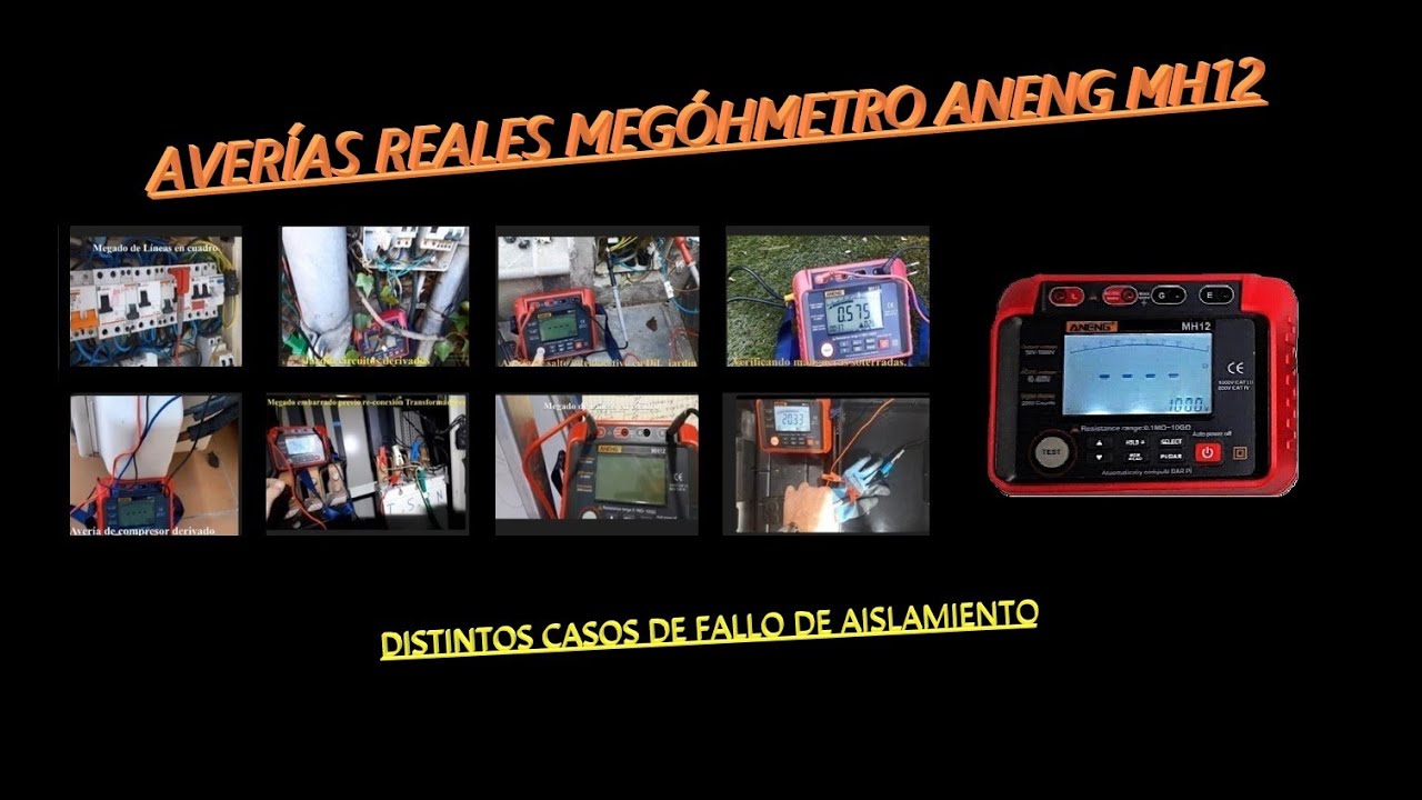 AVERÍAS  REALES  MEGÓHMETRO  MH12