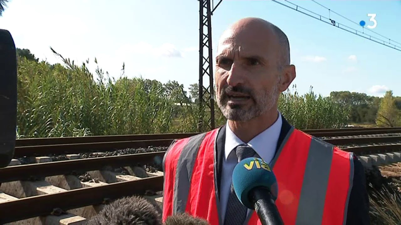 Inondations : pas de trains entre Sète et Narbonne sans moyen possible de substitution