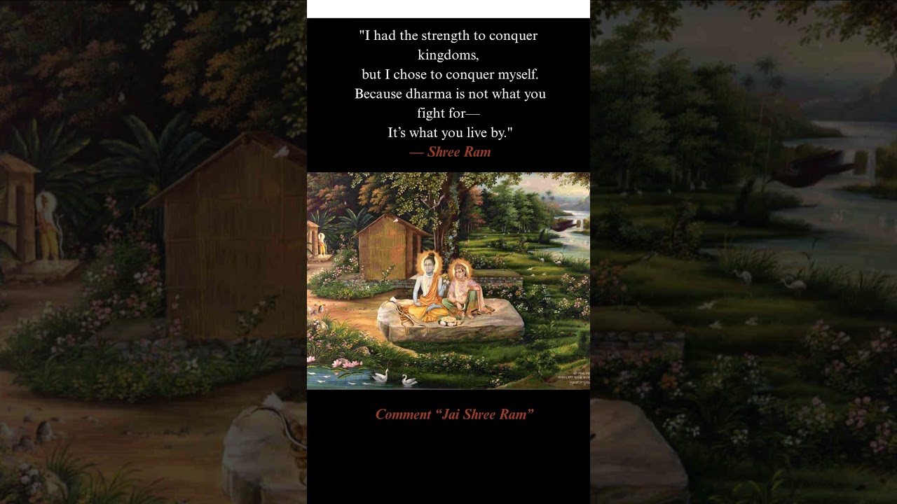 The Warrior of Dharma &ndash; A Message from Shree Ram