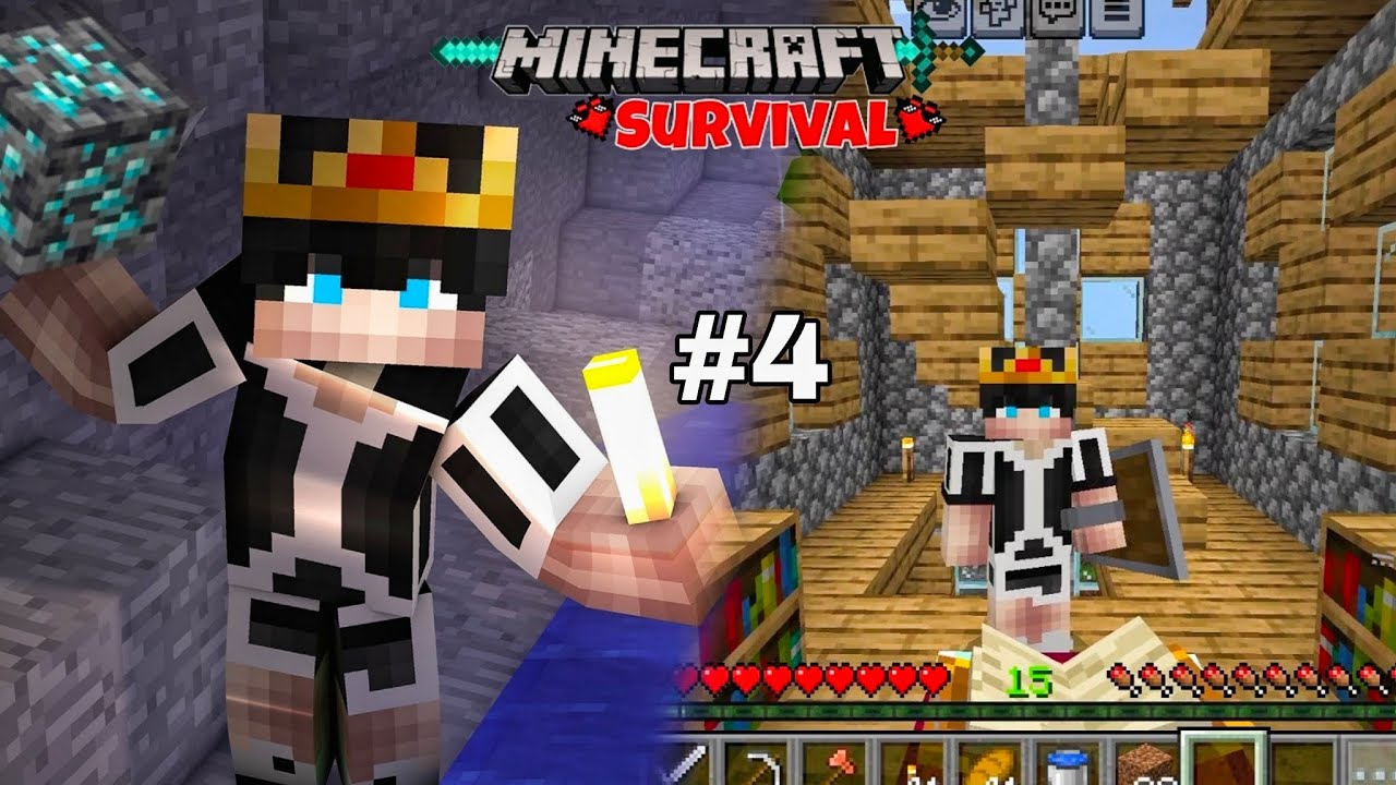Minecraft Survival series episode-4 - upgrade into diamond 