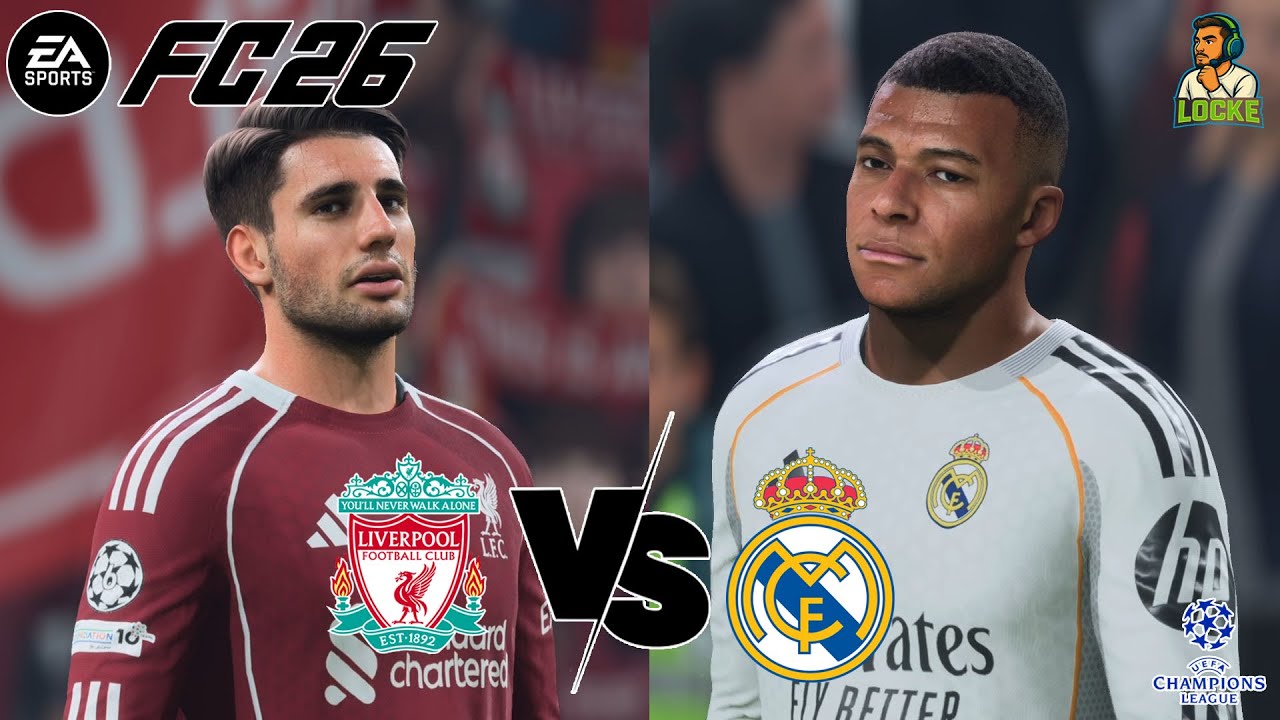 EA FC 26 | LIVERPOOL X REAL MADRID | SALAH X MBAPPÉ | FASE DE LIGA | CHAMPIONS LEAGUE