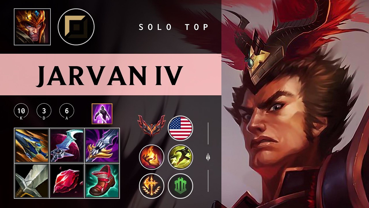 Jarvan IV Top vs Gwen - NA Grandmaster Patch 26.05
