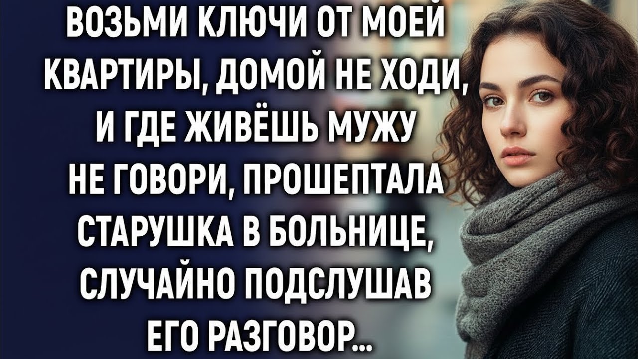 «Возьми ключи от квартиры, домой не возвращайся и мужу не говори, где живёшь…» — тихо сказала..