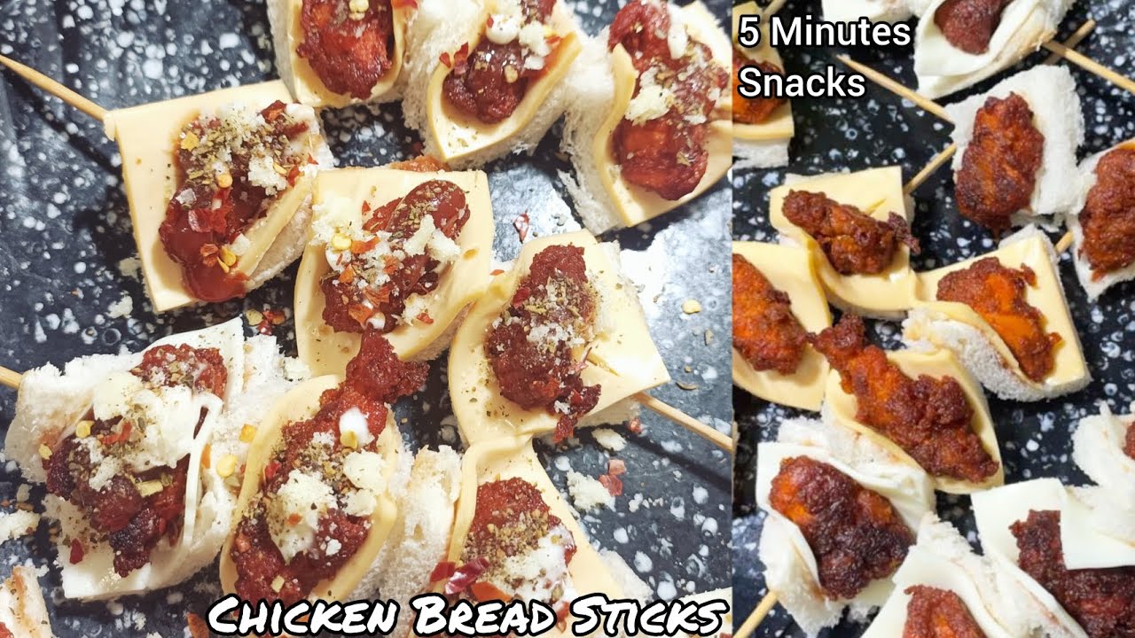5 Minutes Unique Recipe | Chicken Bread Sticks | Chicken Cheese Sticks | Evening Snacks |