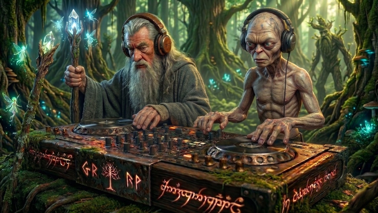 Gollum & Gandalf&rsquo;s Mystic Forest 🖤 Dark Fantasy Melodic Techno | Deep House for Focus No Vocals