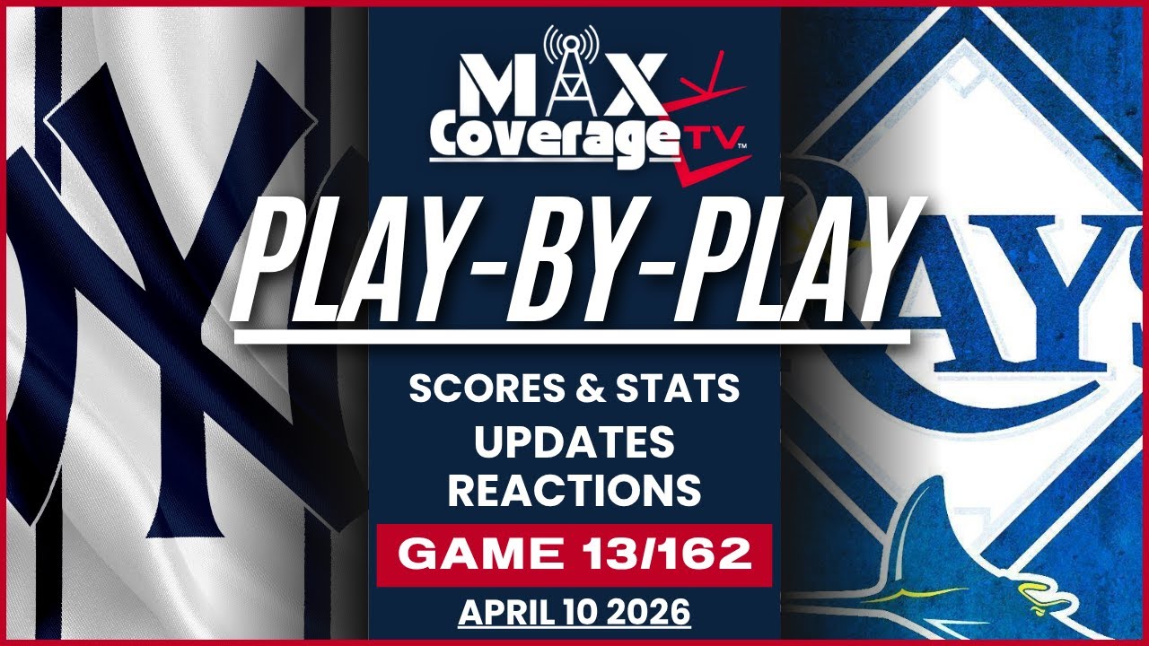 🔴LIVE - New York Yankees vs Tampa Bay Rays - Play-By-Play & Reactions (4/10/26)