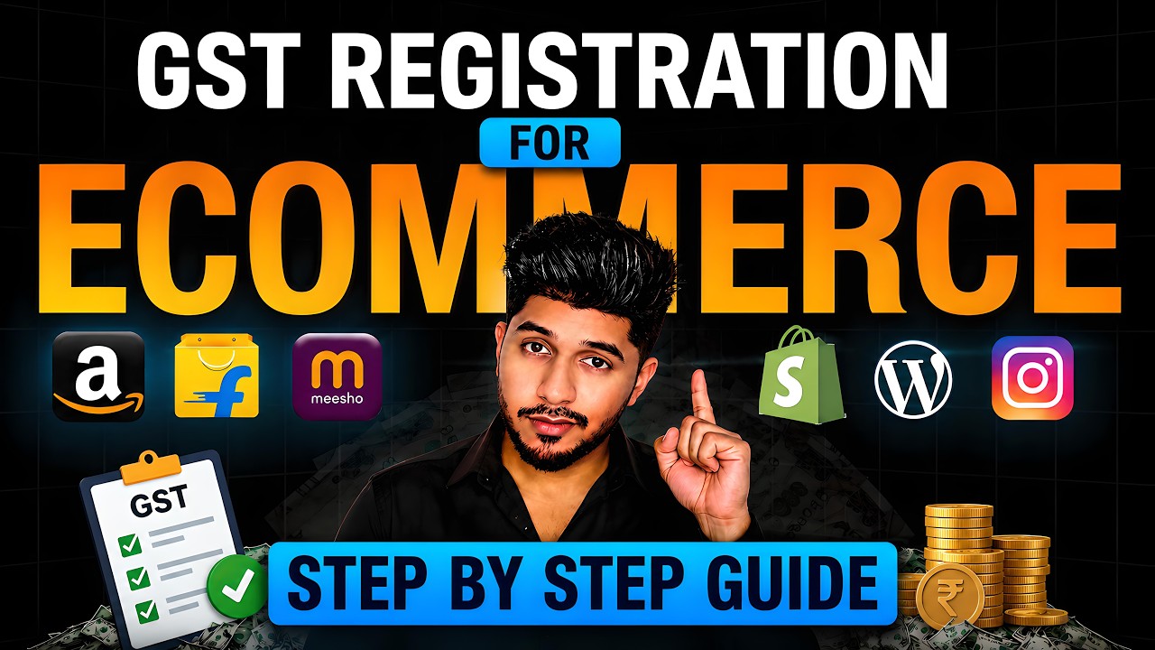 GST Registration for E Commerce Seller | How to Get GST Number for Online Selling | E Commerce GST