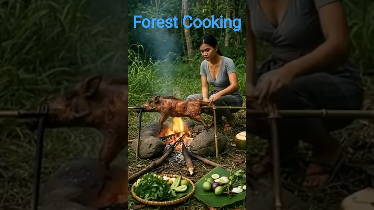 Traditional Forest Cooking🔥🍲#food #traditional #junglefood #foodie #cooking #asmr #shorts