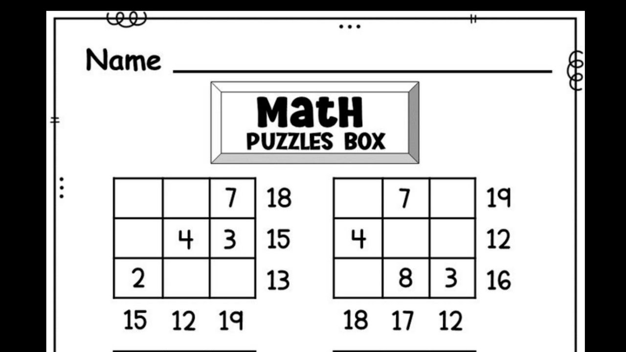 A Math Puzzle Will you solve